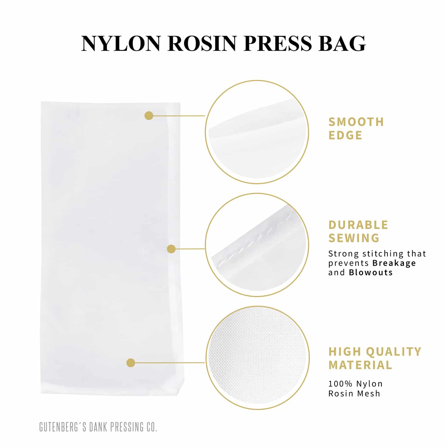 3 x 6 Rosin Bags  Zero Blowout Guarantee™ – The Press Club