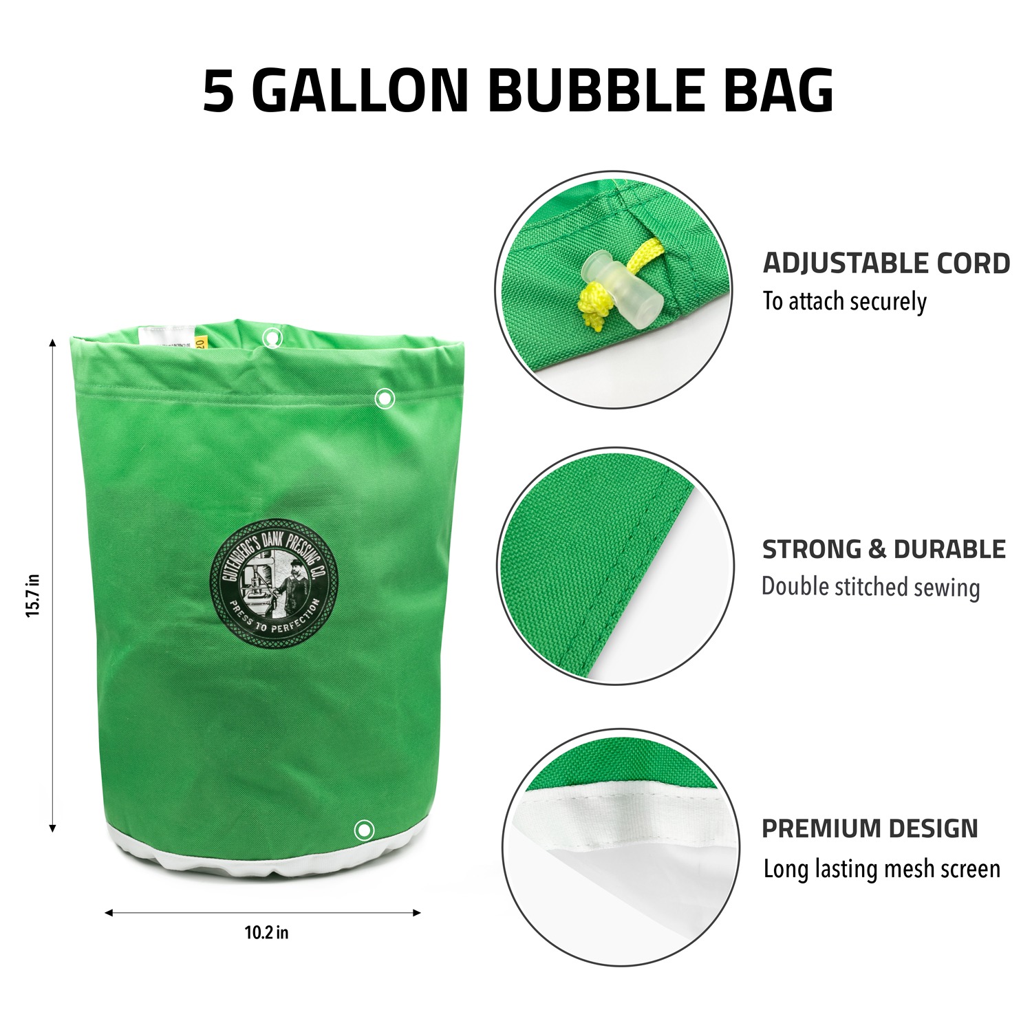 Lite 5 Gallon 4 Bubble Bag Set