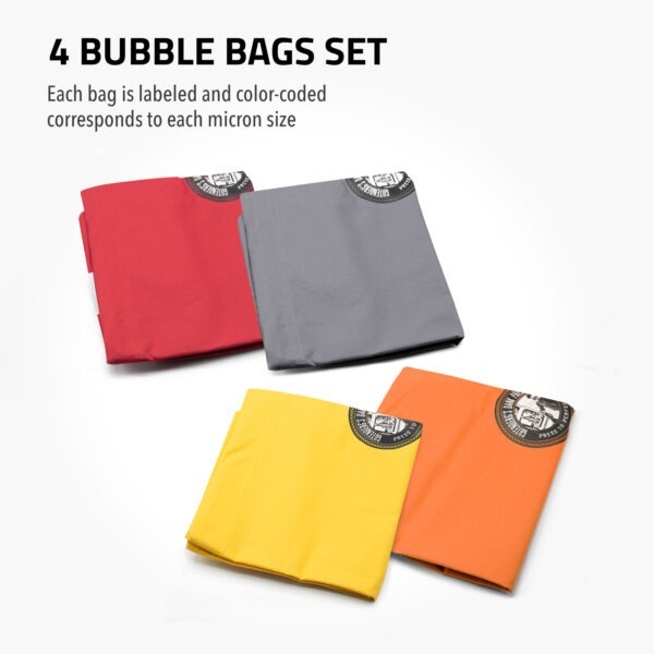 5 Gallon Bubble Bags 4 Bag Set