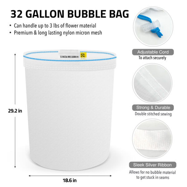 32 gallon all mesh bubble bags