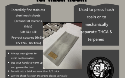 How to Use Stainless Steel Mesh Rosin Screens