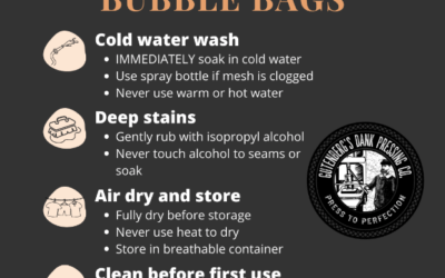 Direct Instructions How to Clean Bubble Bags