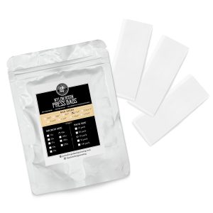 1.5x4 inch rosin press bags 90u 25 pack